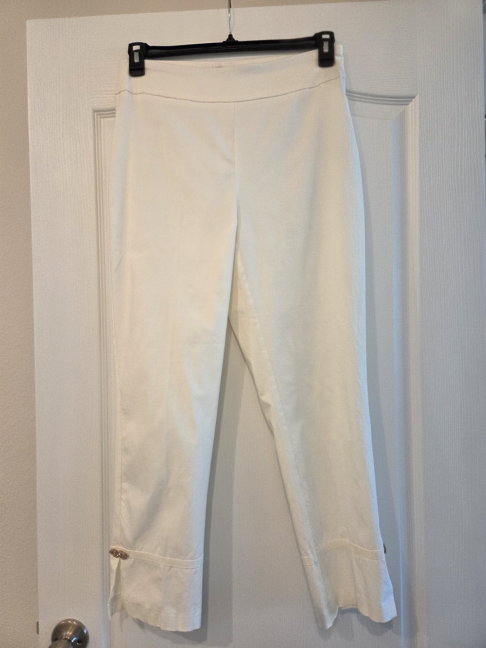 Zac & Rachel White Ankle Cropped Pants